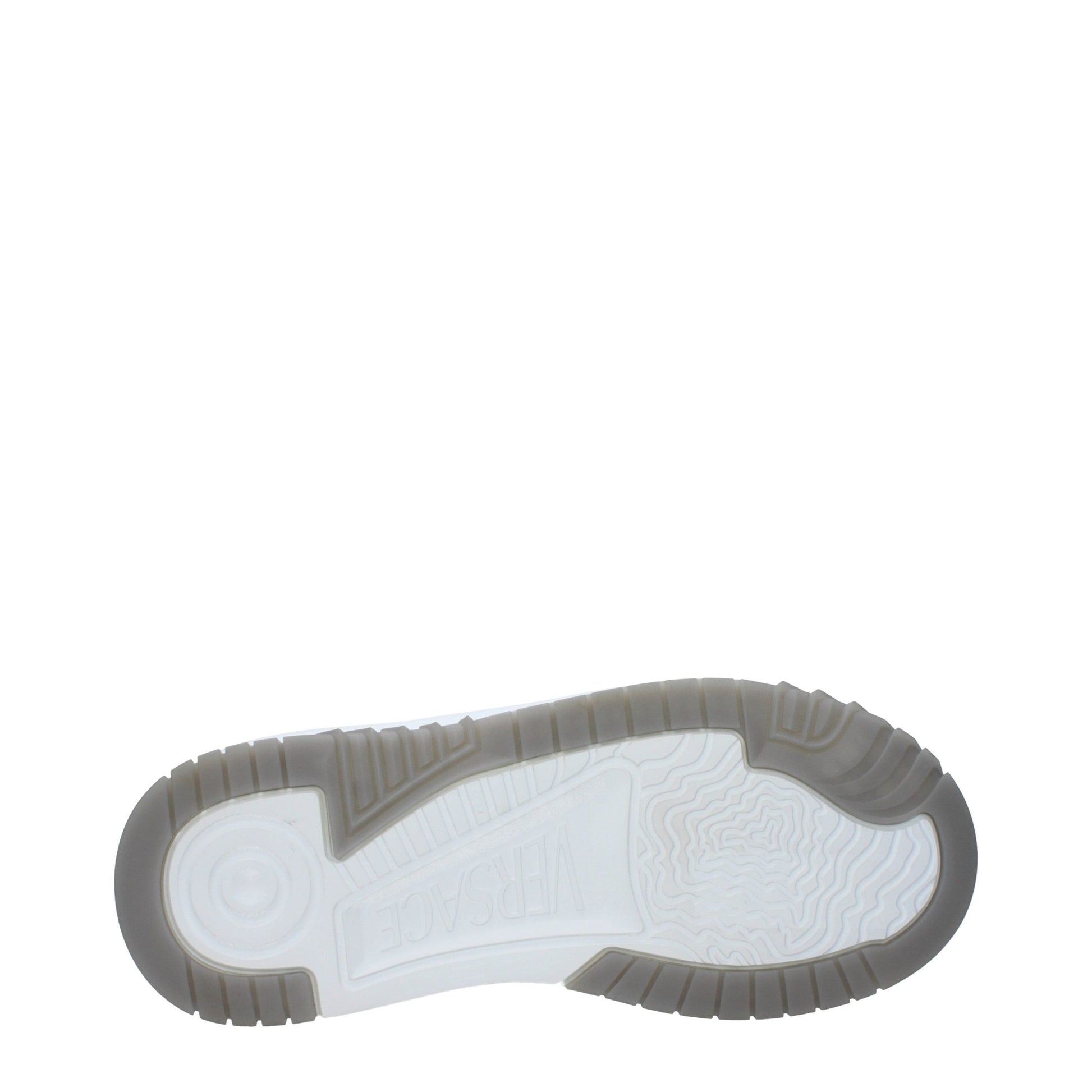 Versace Gray Leather Low Top Sneakers