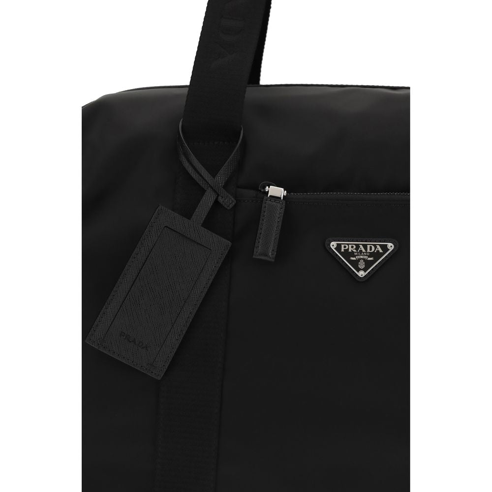 Prada Black Recycled Polyamide Luggage And Travel