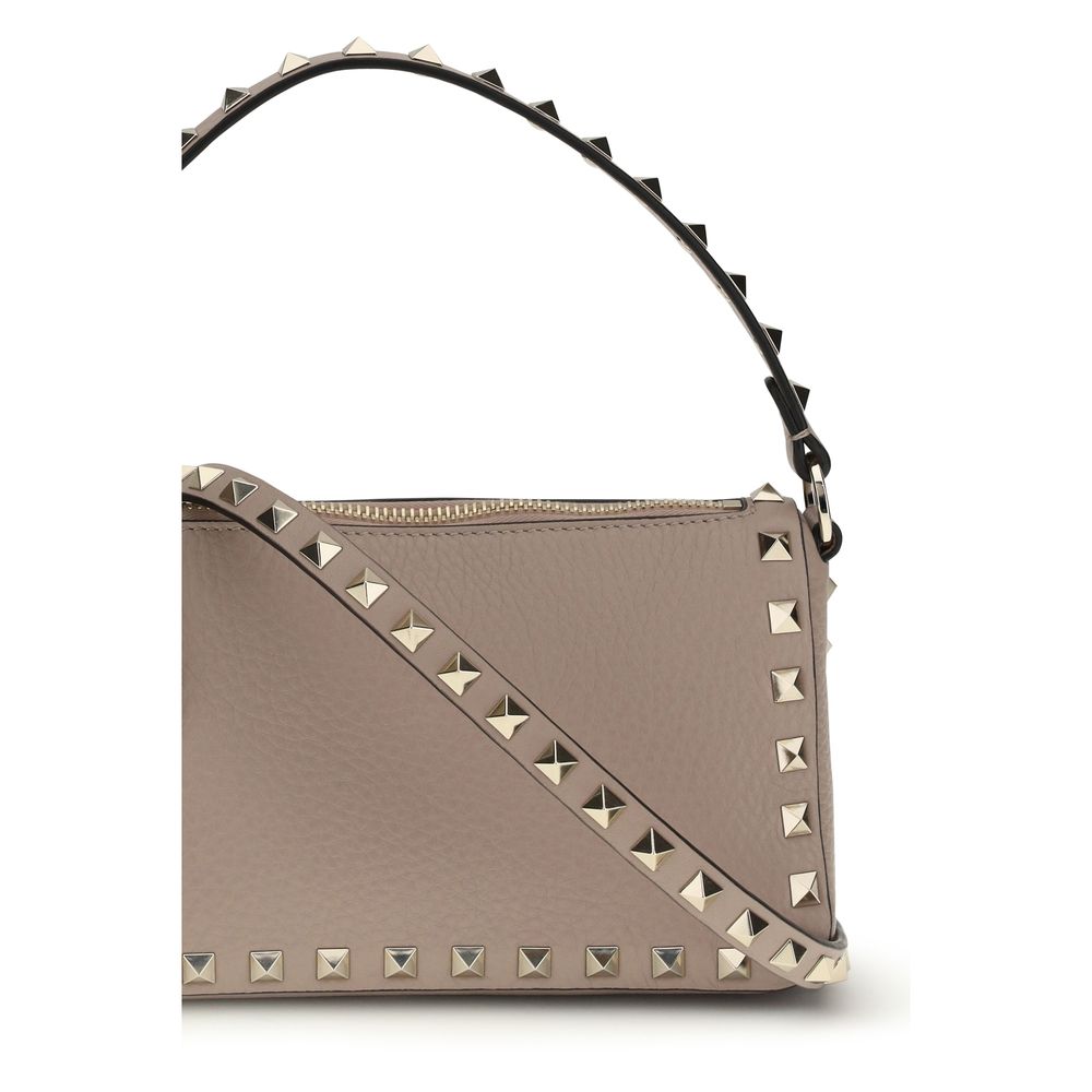 Valentino Garavani Pink Calf Leather Bos Taurus Shoulder Bag