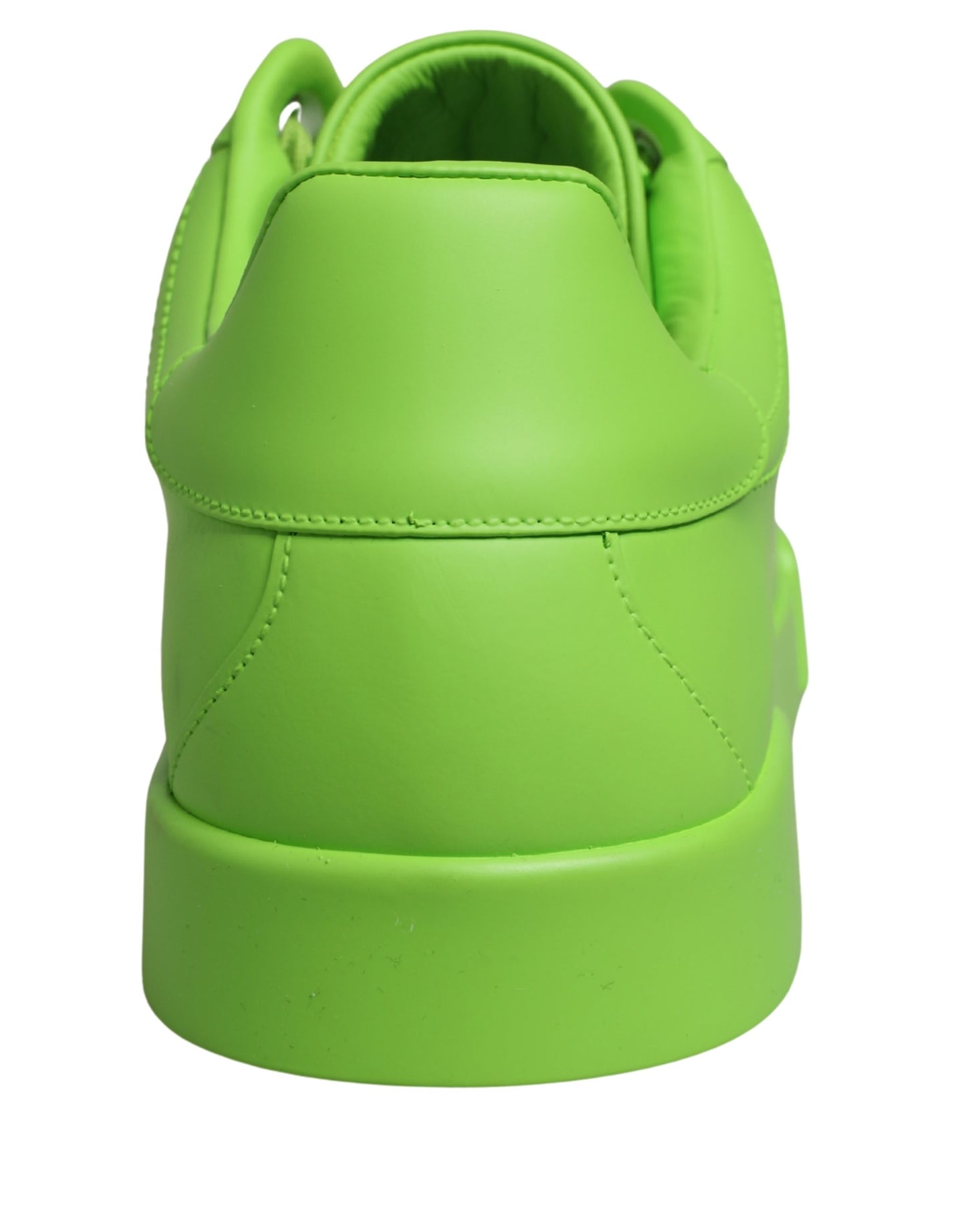 Dolce & Gabbana Green Leather Portofino Low Top Sneakers Shoes