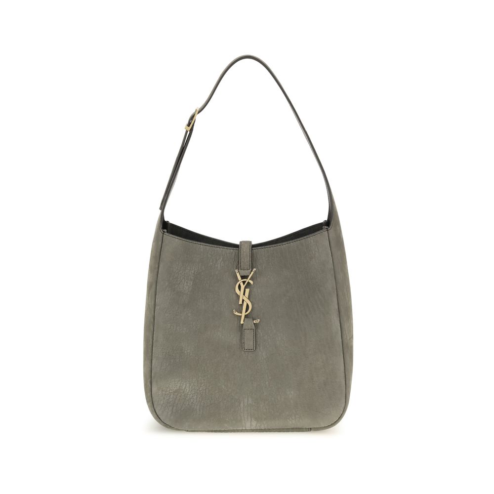 Saint Laurent Gray Calf Leather Bos Taurus Shoulder Bag