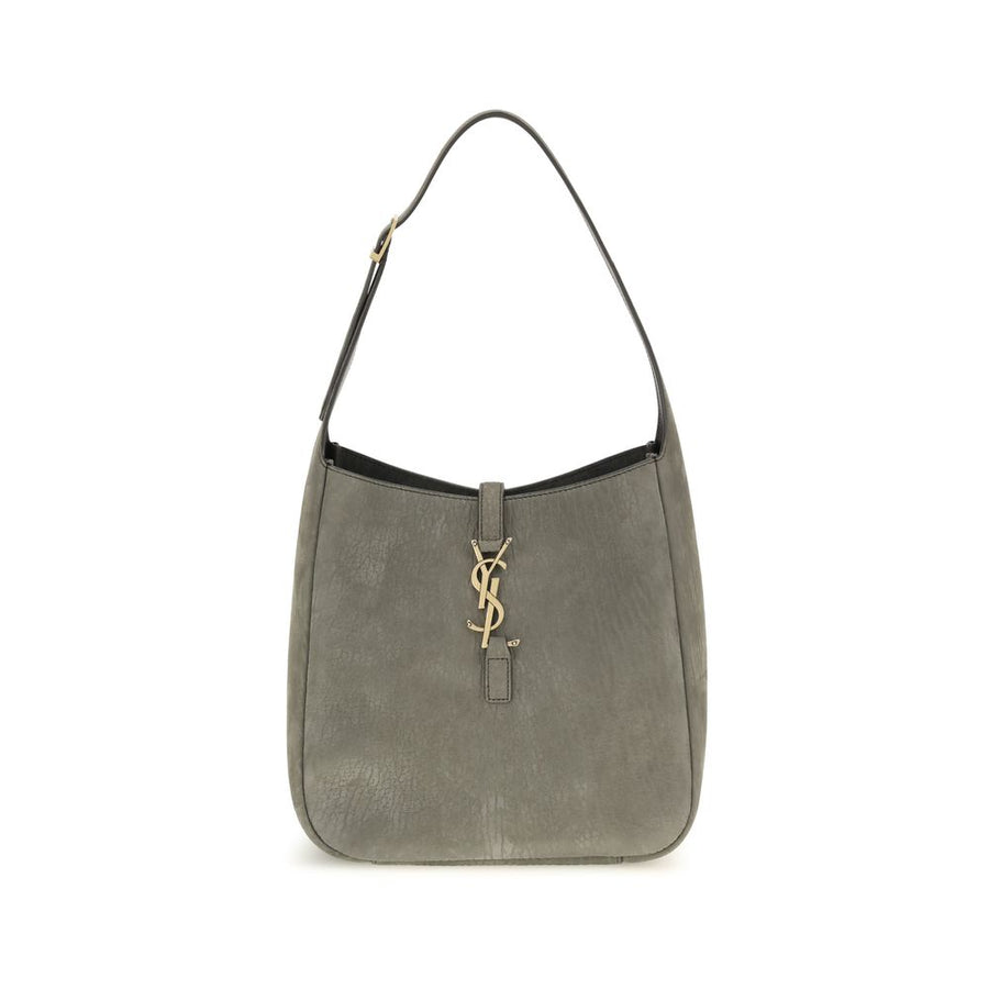 Saint Laurent Gray Calf Leather Bos Taurus Shoulder Bag