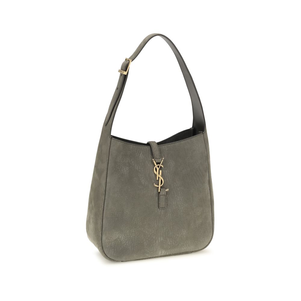 Saint Laurent Gray Calf Leather Bos Taurus Shoulder Bag