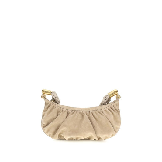 Balmain Beige Fabric Shoulder Bag