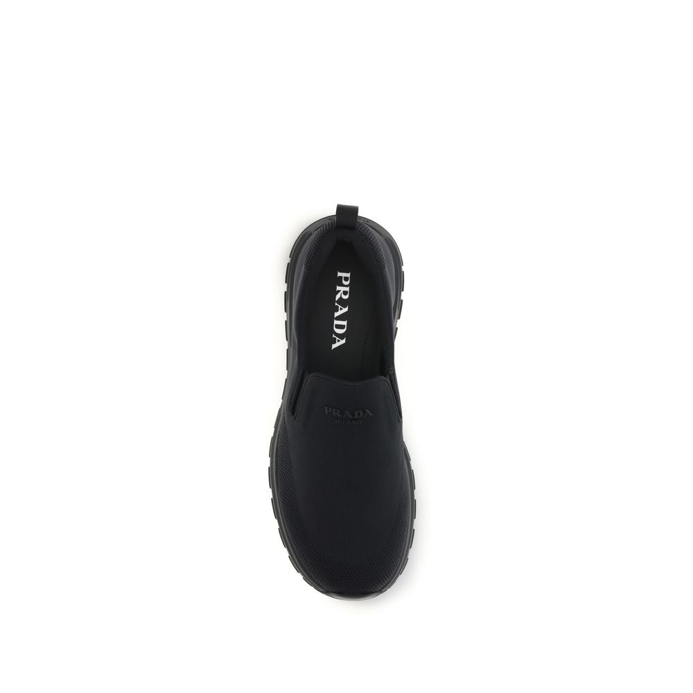 Prada Black Fabric Sneakers