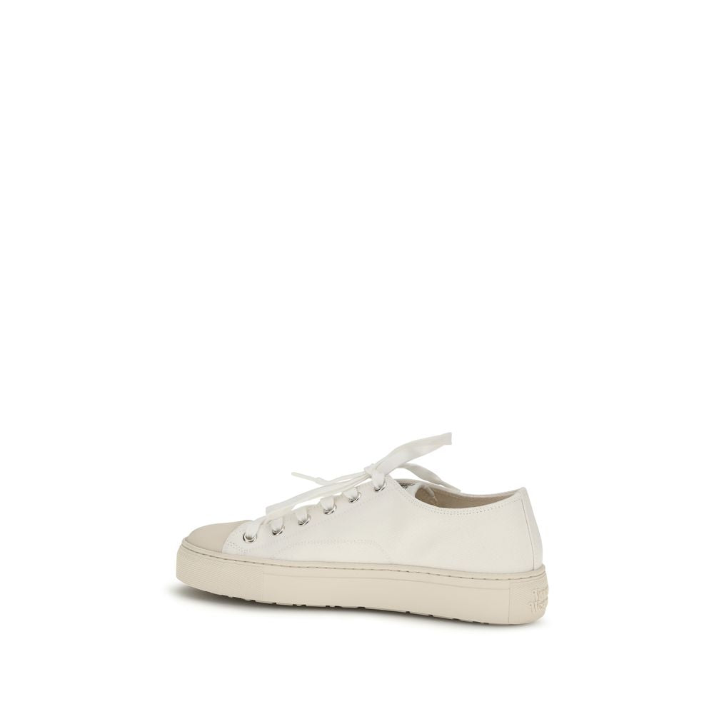 Vivienne Westwood White Fabric Low Top Sneakers