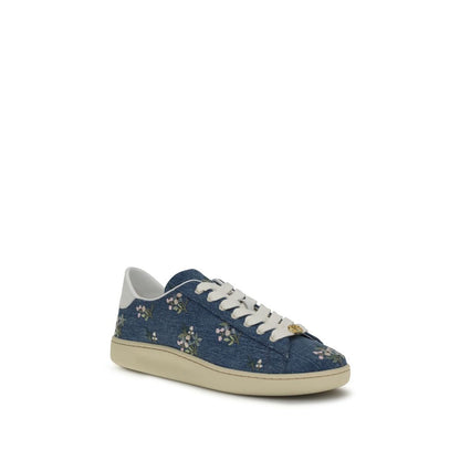 Valentino Garavani Blue Fabric Low Top Sneakers