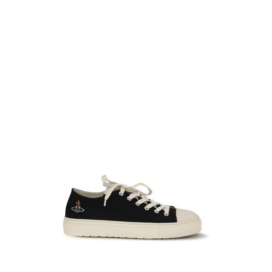Vivienne Westwood Black Fabric Low Top Sneakers