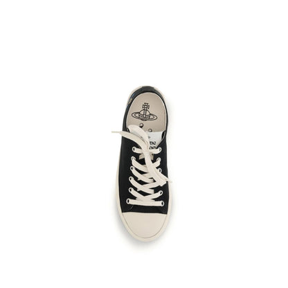 Vivienne Westwood Black Fabric Low Top Sneakers