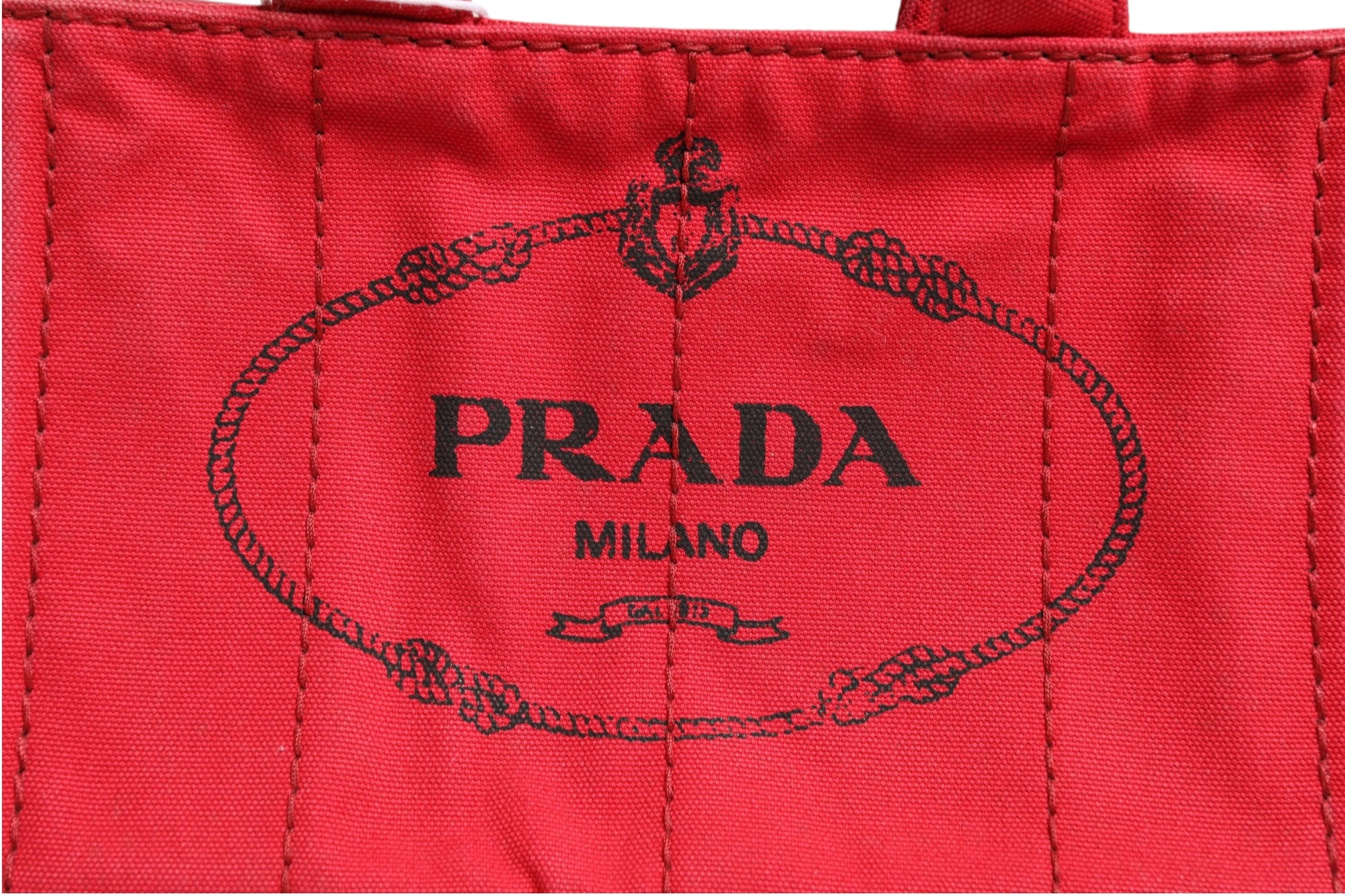 Prada Canapa Mini Canvas Tote