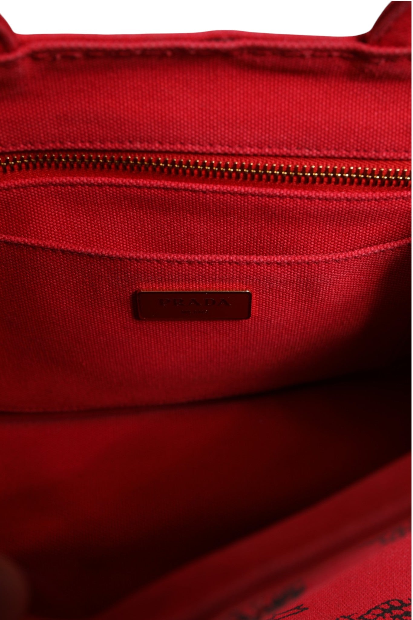 Prada Canapa Mini Canvas Tote