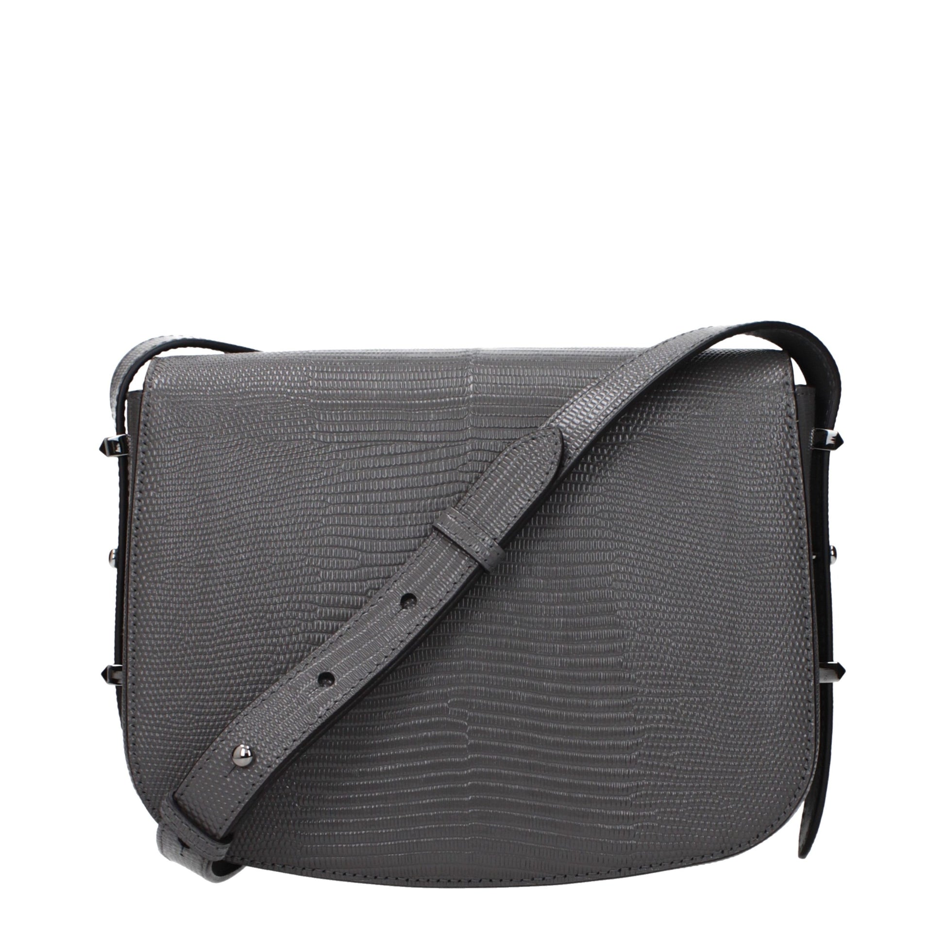 Jimmy Choo Gray Leather Crossbody Bag