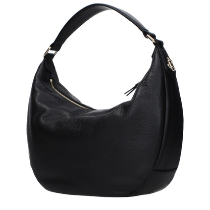 Jimmy Choo Black Leather Shoulder Bag