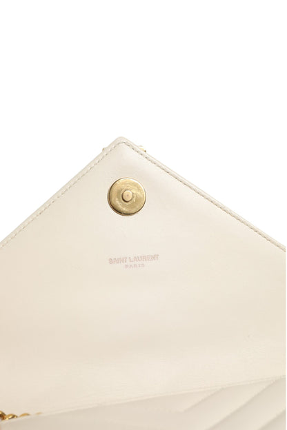 Saint Laurent Envelope Triquilt Medium YSL Shoulder Bag