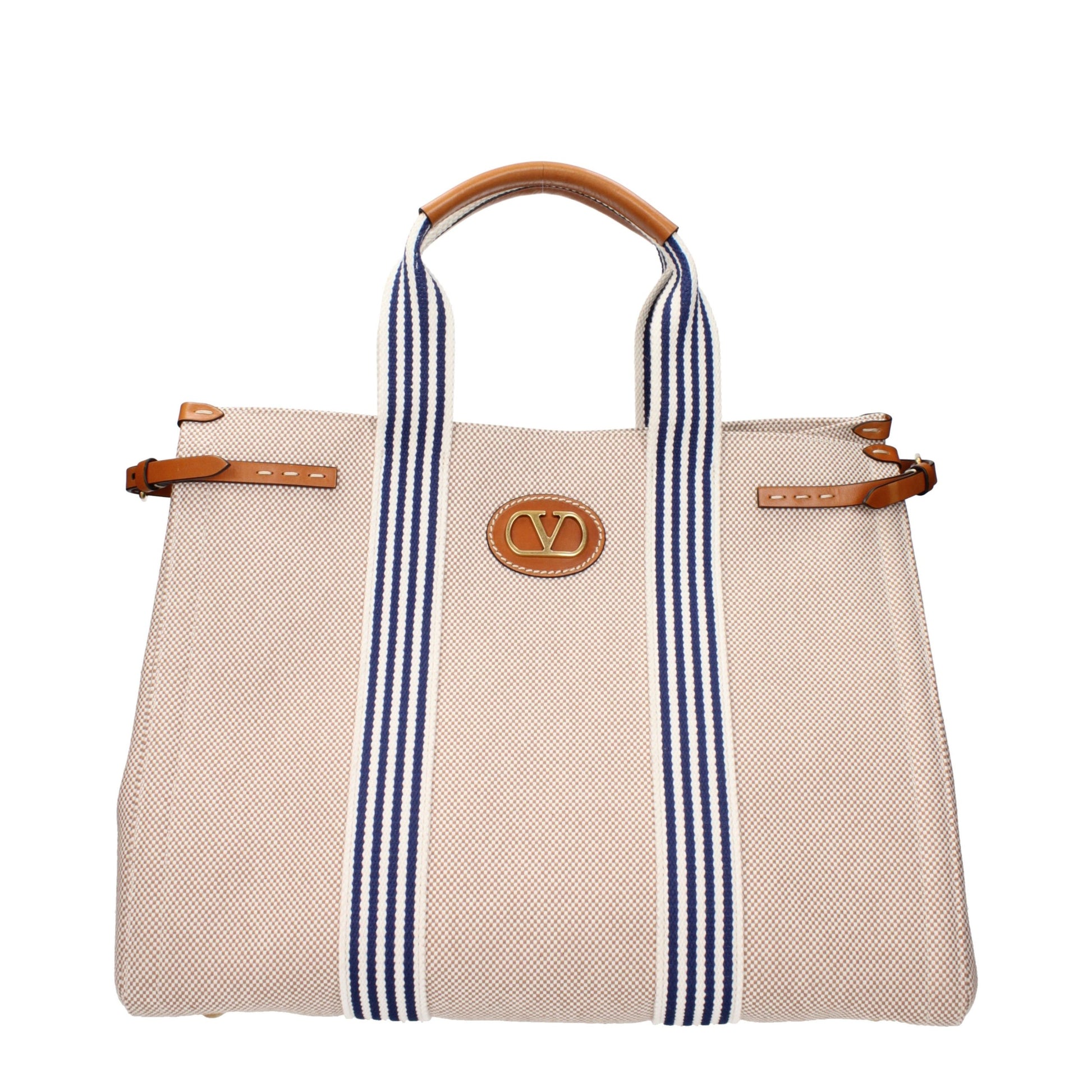 Valentino Garavani Beige Fabric Handbag
