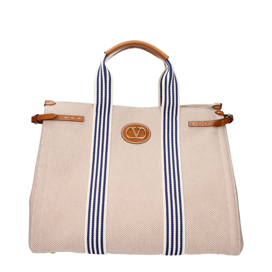 Valentino Garavani Beige Fabric Handbag