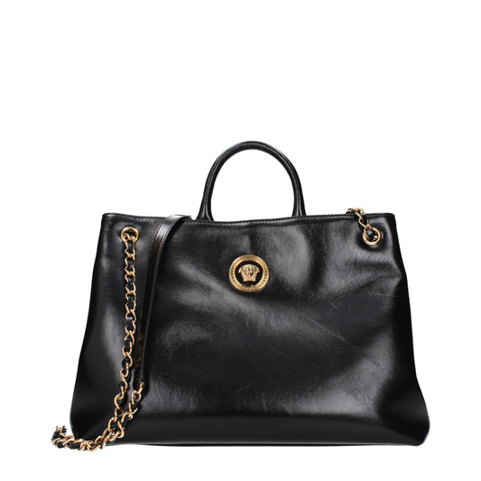 Versace Black Leather Handbag