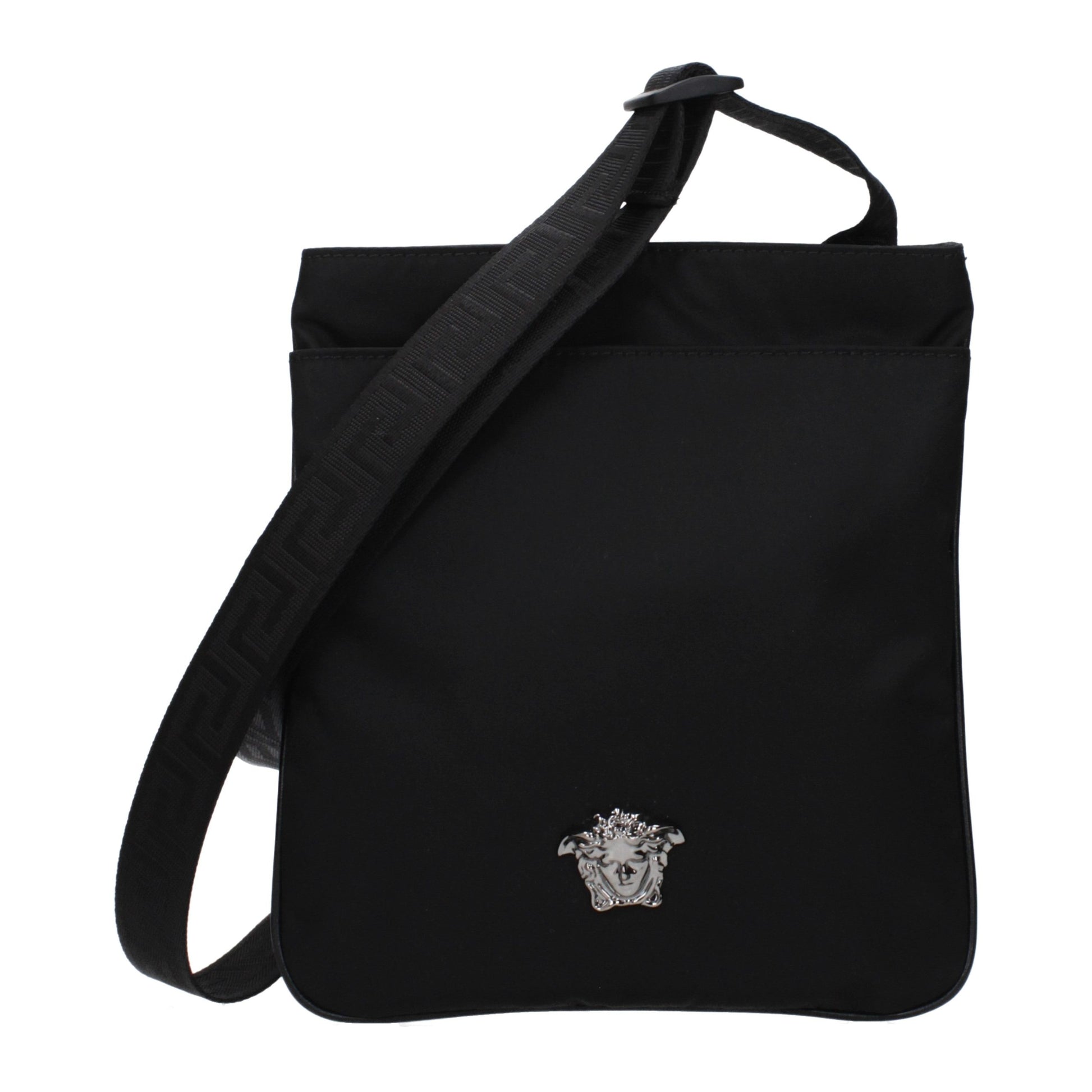 Versace Black Nylon Crossbody Bag