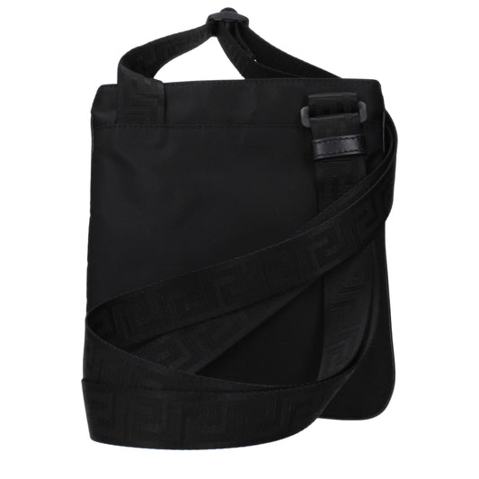 Versace Black Nylon Crossbody Bag