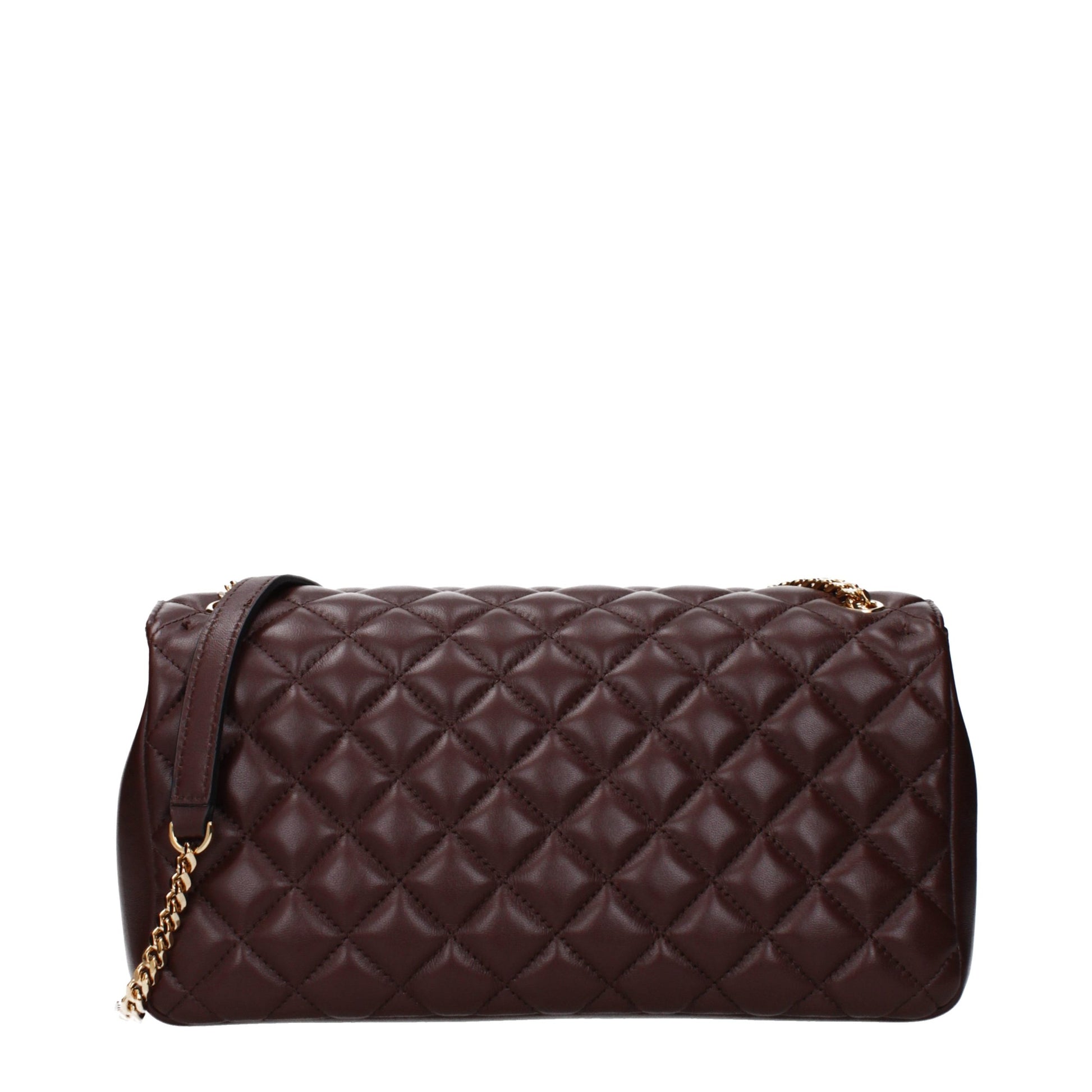 Versace Brown Leather Shoulder Bag