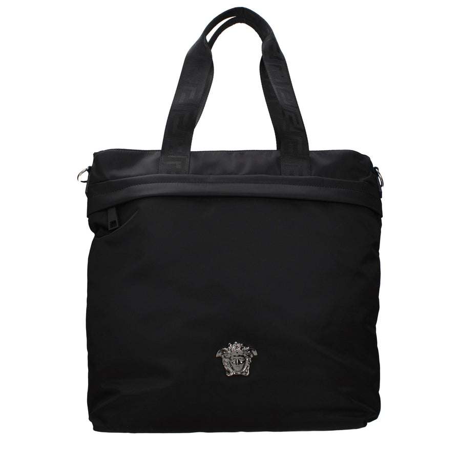 Versace Black Nylon Shoulder Bag