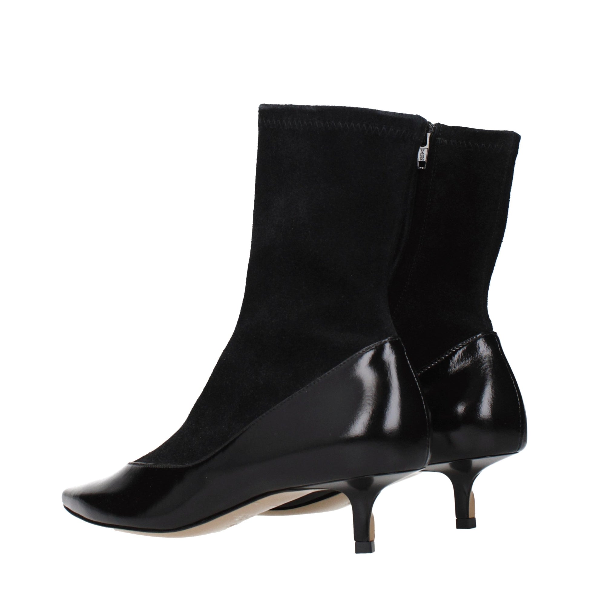 Jacquemus Black Leather Ankle Boots