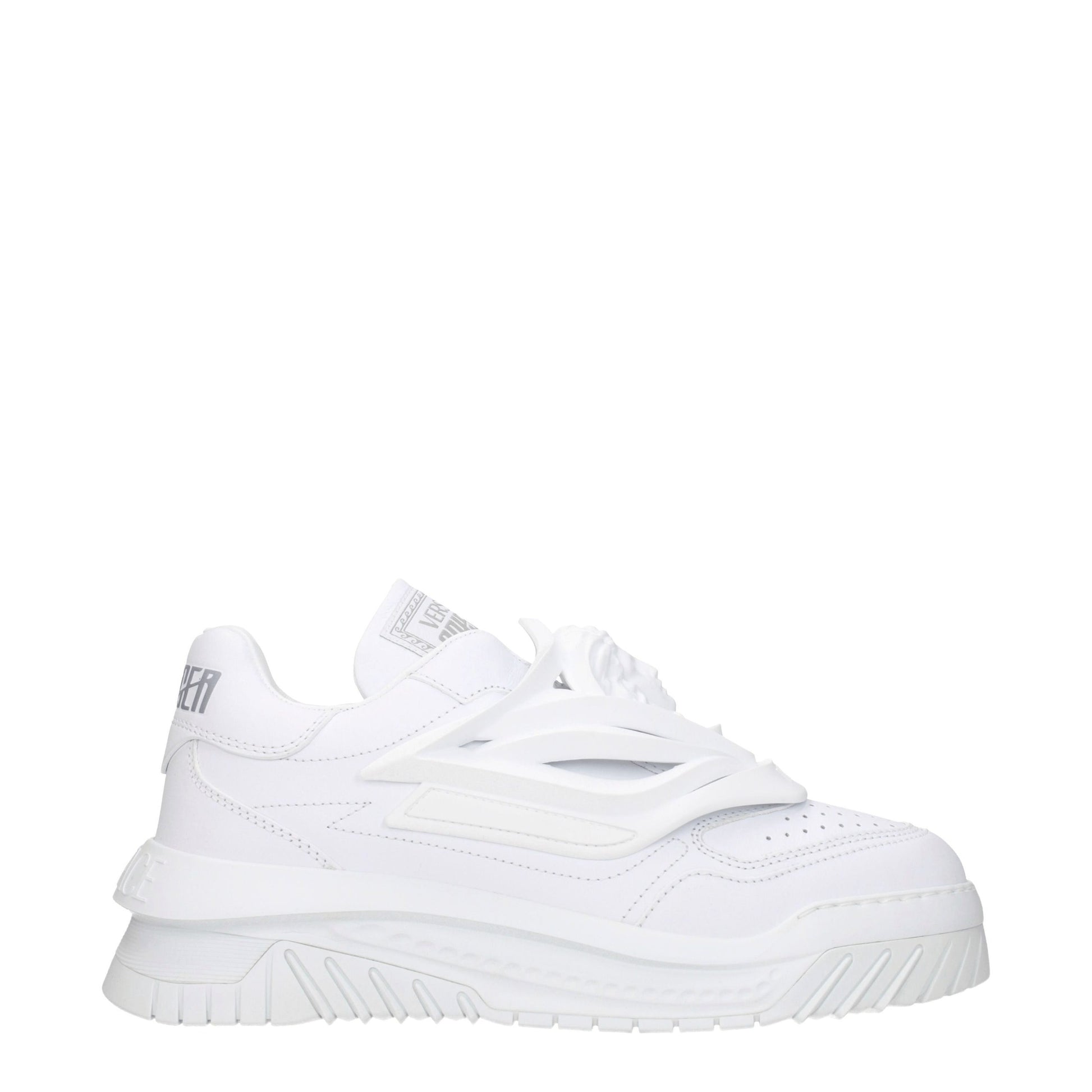 Versace White Leather Sneakers