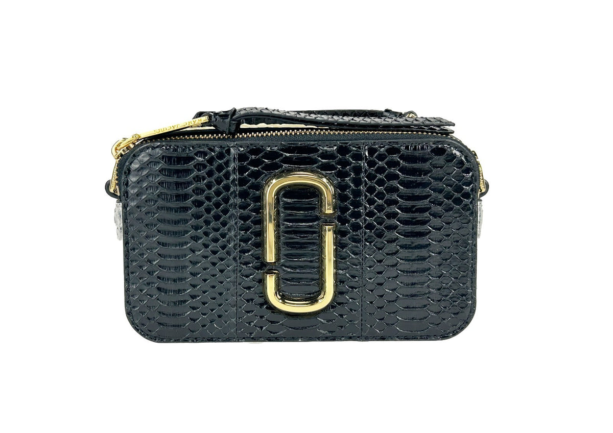 Marc Jacobs The Snapshot Snake Skin Crossbody Bag