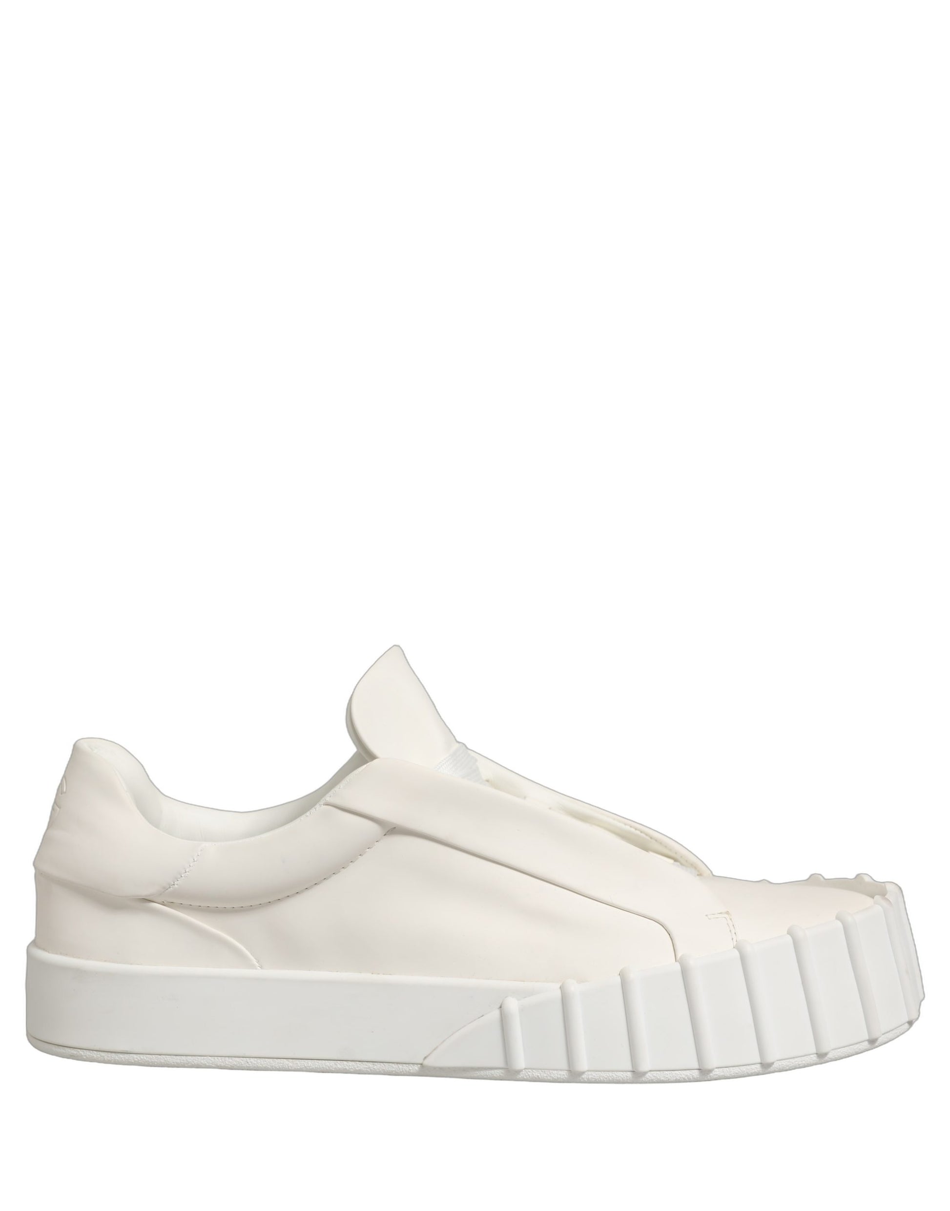 Dolce & Gabbana White Leather Low Top Lace Up Sneakers Shoes
