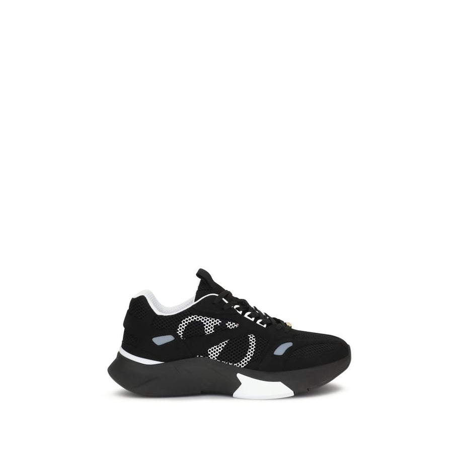 Valentino Garavani Black Fabric Athletic Sneakers