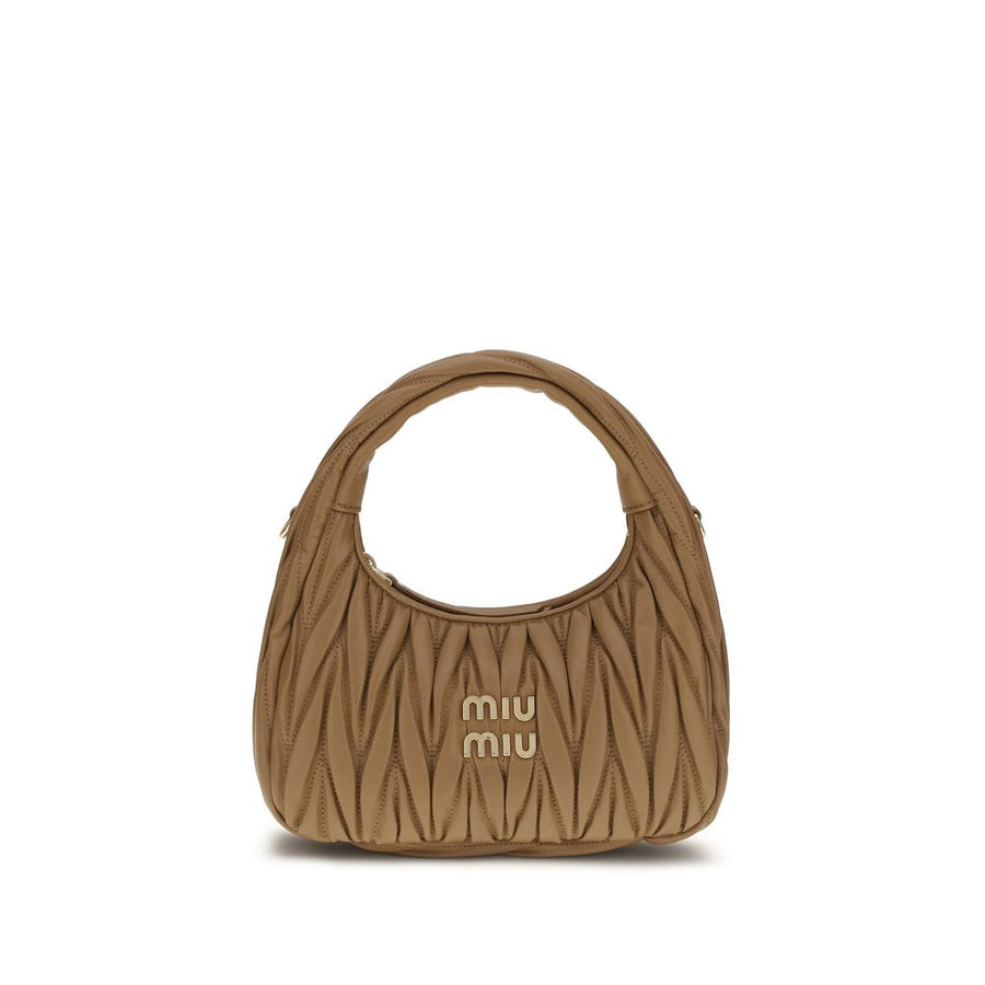 Miu Miu Beige Lamb Ovis Aries Aries Handbag