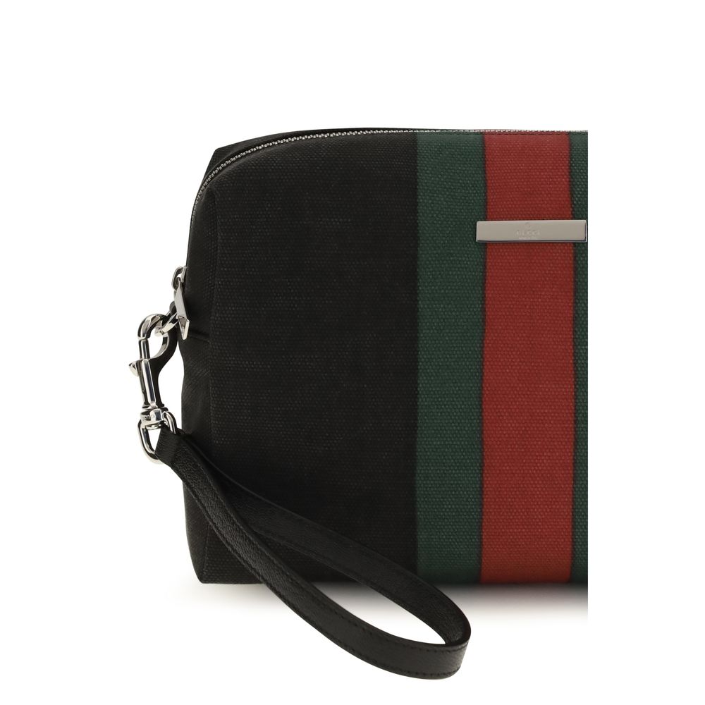 Gucci Black Fabric Handbag
