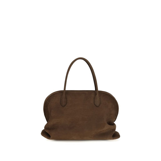 The Row Brown Calf Leather Bos Taurus Handbag