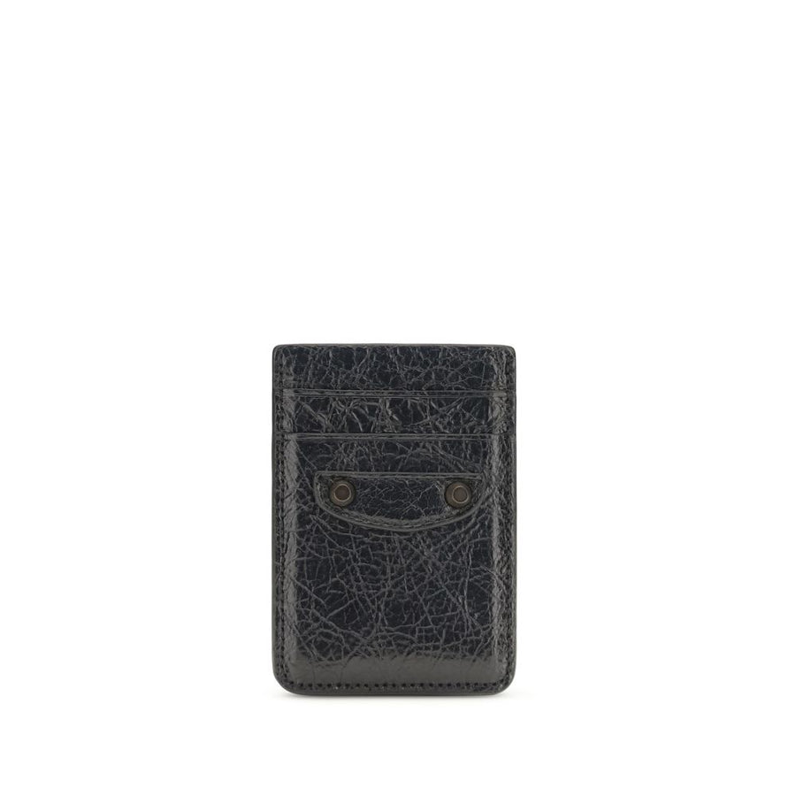 Balenciaga Black Lamb Ovis Aries Aries Wallet