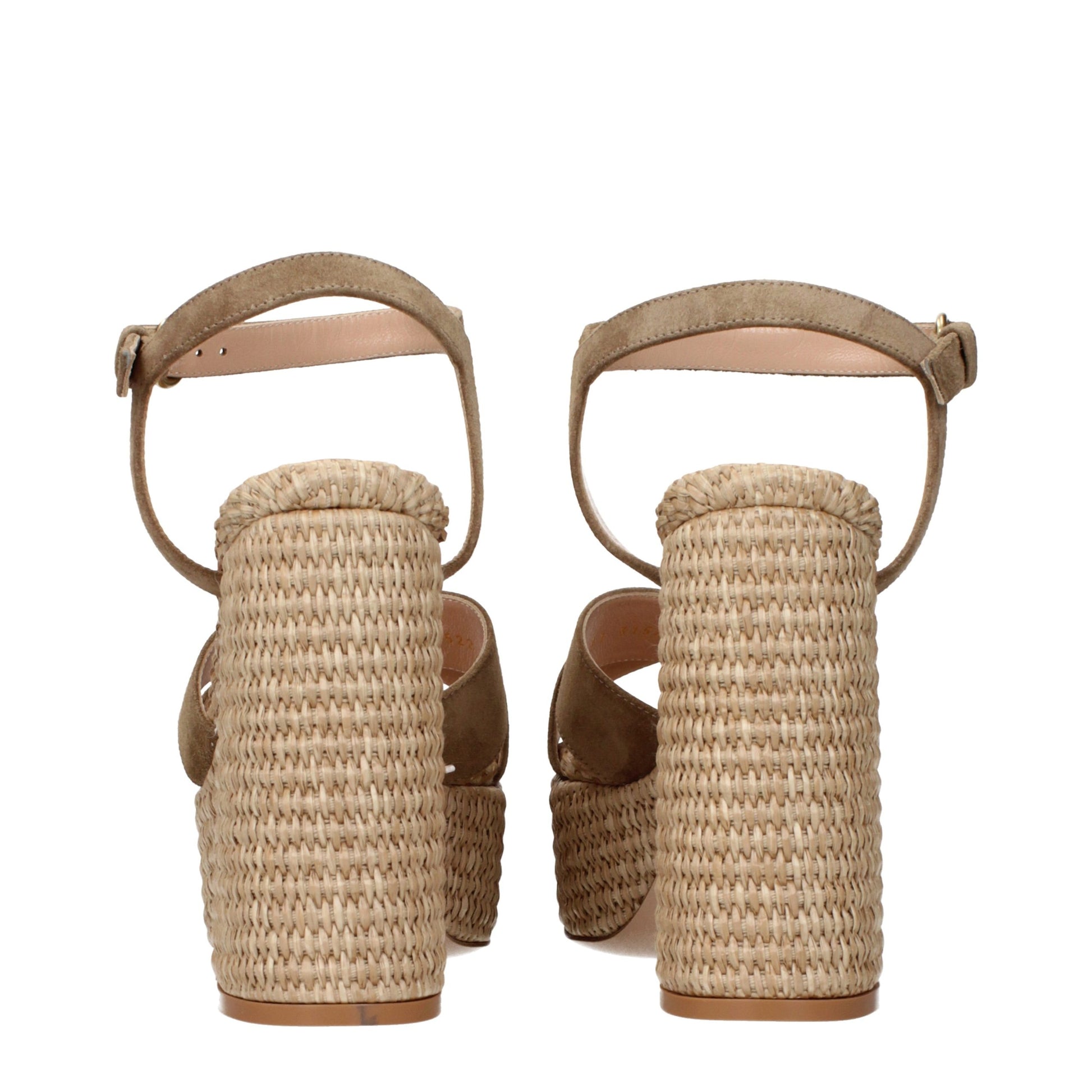 Gianvito Rossi Brown Leather Platform Sandals