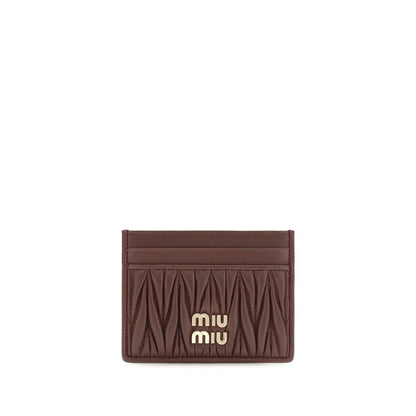 Miu Miu Bordeaux Lamb Ovis Aries Aries Wallet