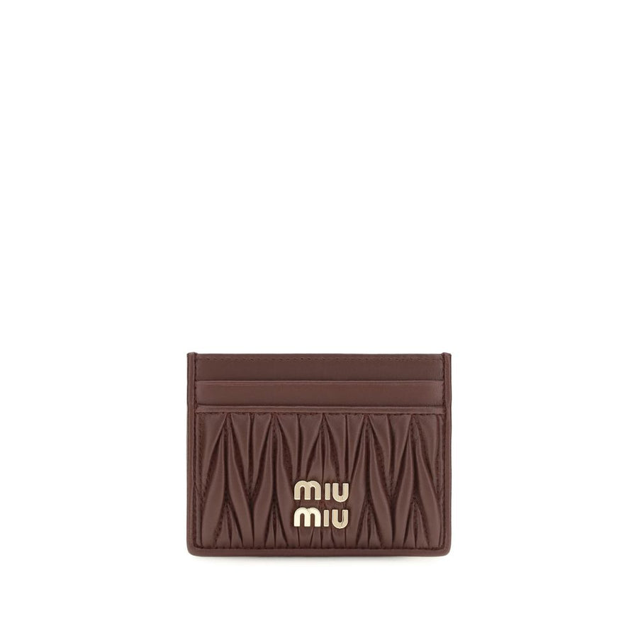 Miu Miu Bordeaux Lamb Ovis Aries Aries Wallet