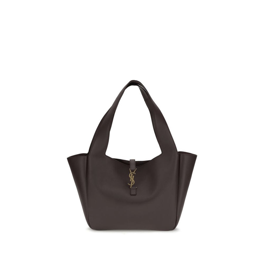 Saint Laurent Brown Calf Leather Bos Taurus Shoulder Bag