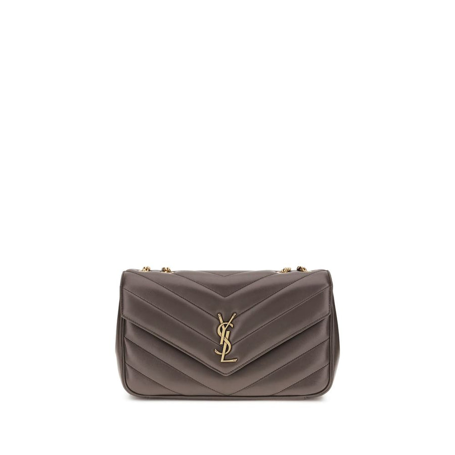 Saint Laurent Gray Lamb Ovis Aries Aries Shoulder Bag