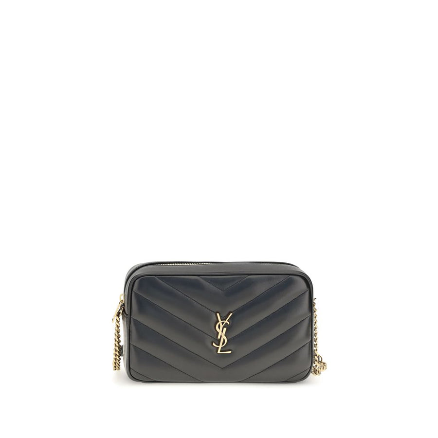 Saint Laurent Black Lamb Ovis Aries Aries Shoulder Bag