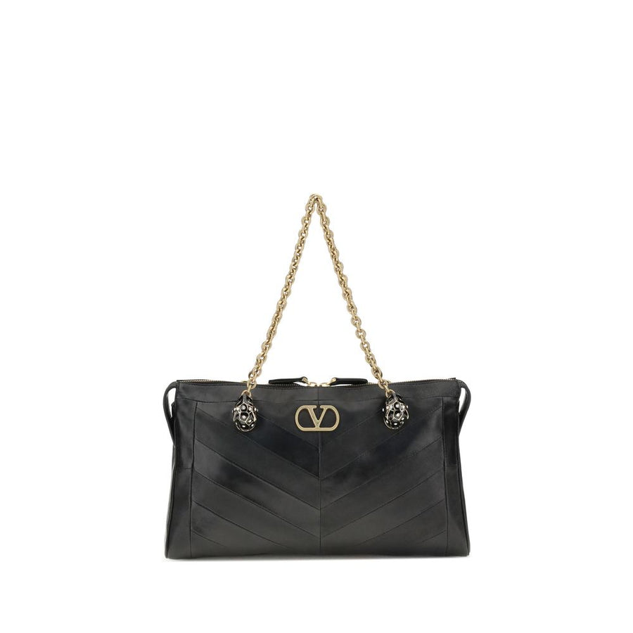 Valentino Garavani Black Lamb Ovis Aries Aries Shoulder Bag