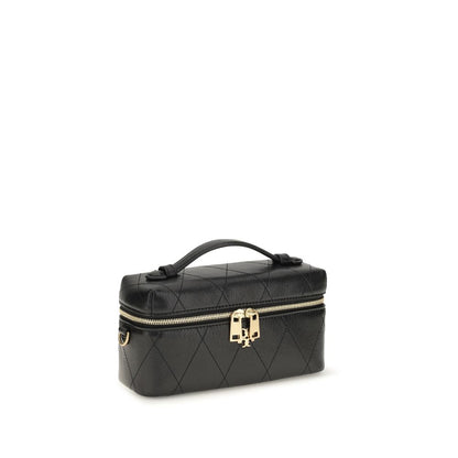 Tory Burch Black Calf Leather Bos Taurus Wallet