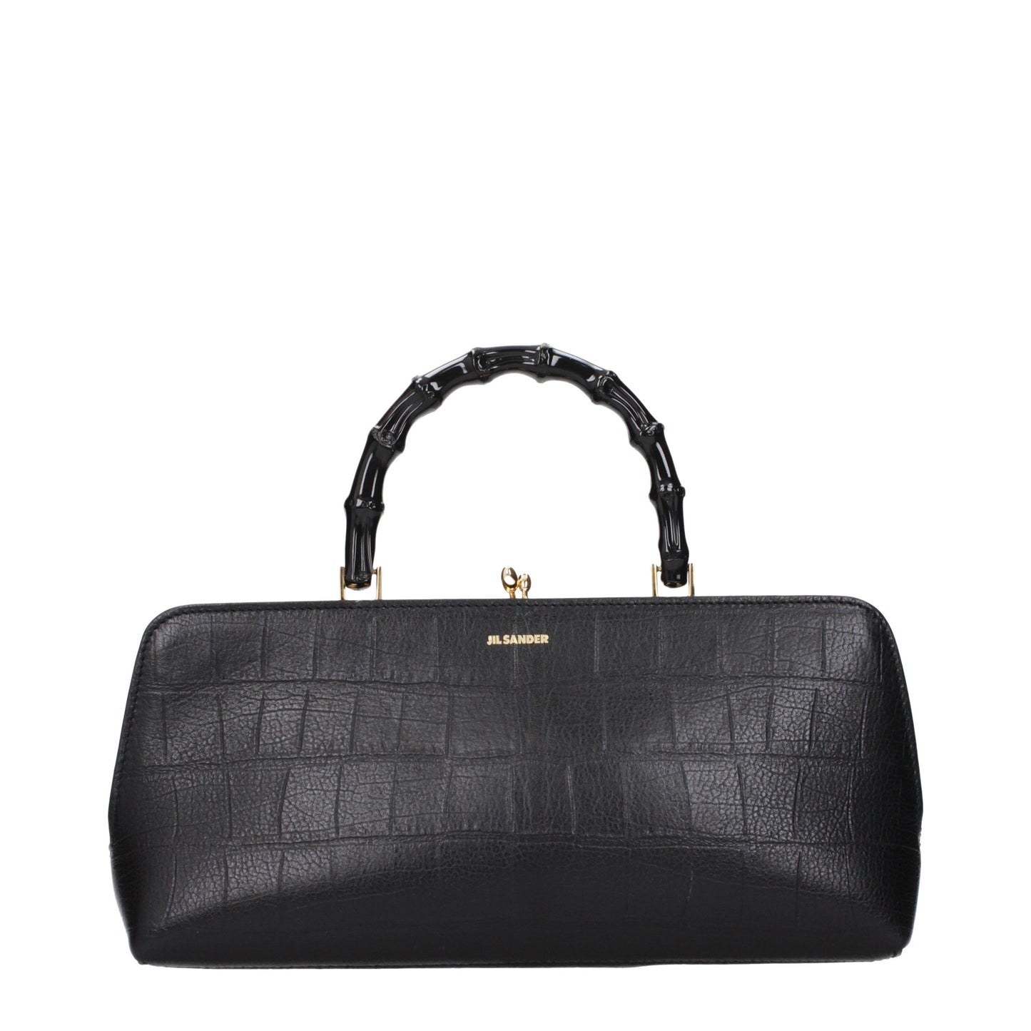 Jil Sander Black Leather Handbag