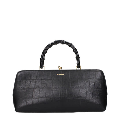 Jil Sander Black Leather Handbag
