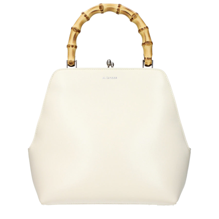 Jil Sander Beige Leather Handbag