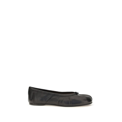 Maison Margiela Black Lamb Ovis Aries Aries Ballet Flats