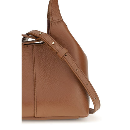 Coccinelle Brown Calf Leather Bos Taurus Shoulder Bag