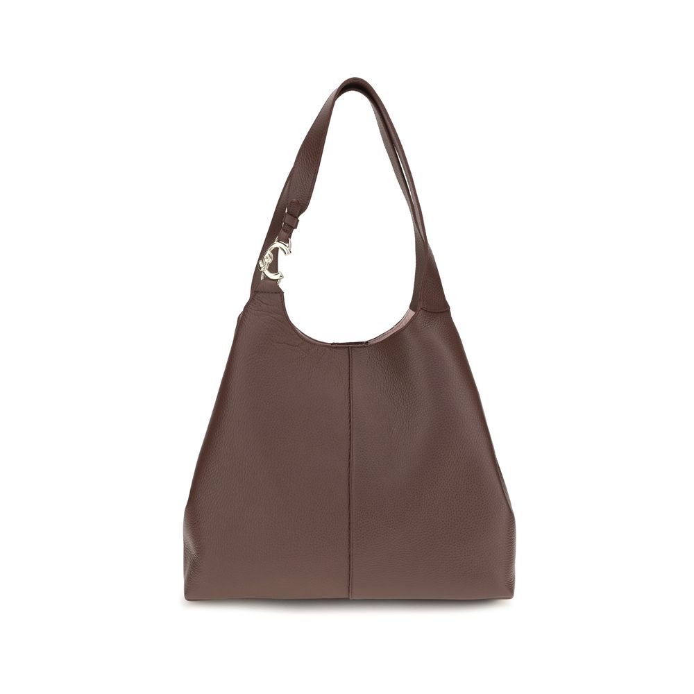 Coccinelle Beige Calf Leather Bos Taurus Shoulder Bag