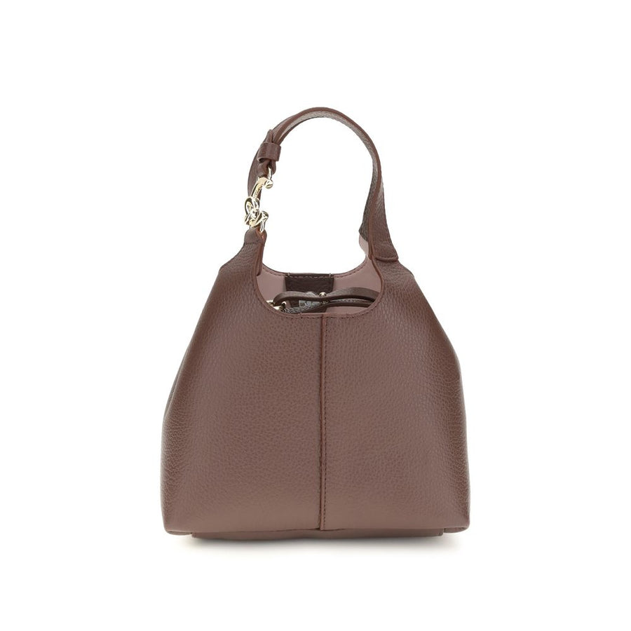 Coccinelle Beige Calf Leather Bos Taurus Shoulder Bag