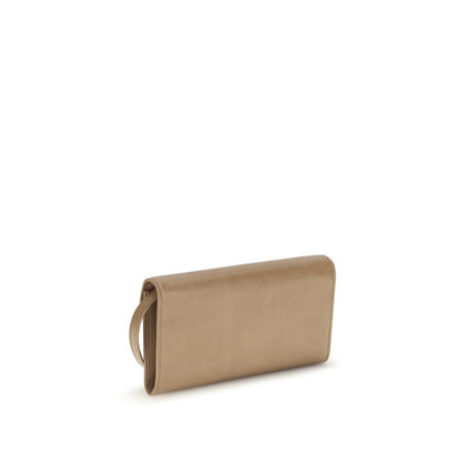 Miu Miu Beige Calf Leather Bos Taurus Wallet